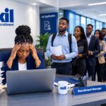 Overwhelmed Recruiter Facing a Long Applicant Queue